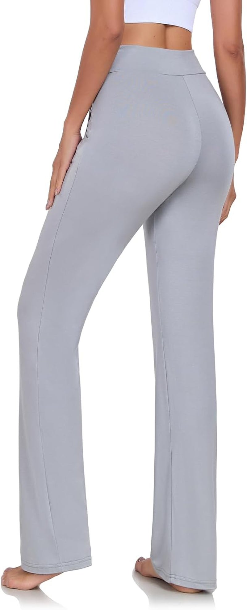 Womens Yoga Pants with Pockets Straight-Leg Loose Comfy Modal Drawstring Lounge Running Long Active Casual Sweatpants