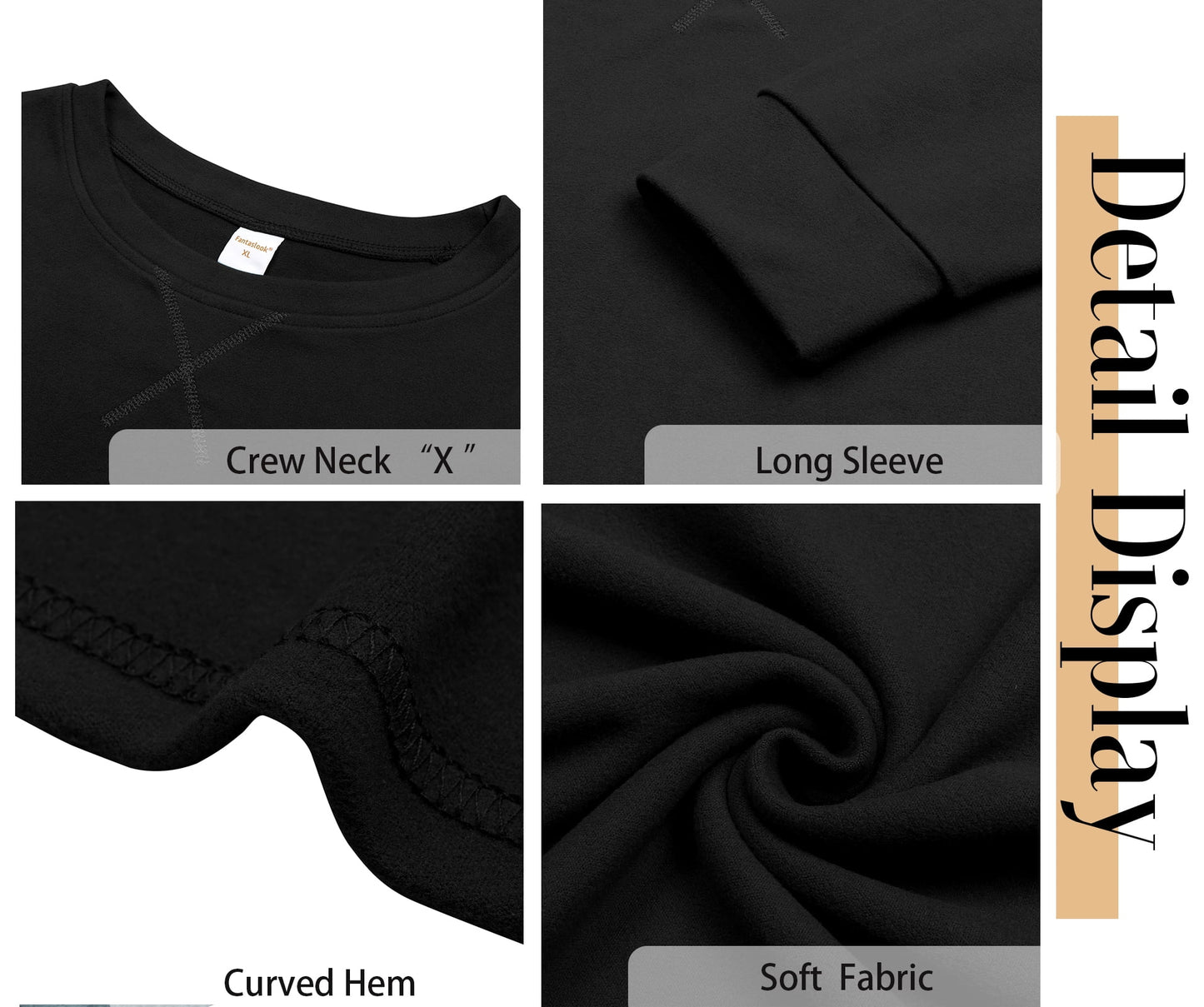 plus Size Sweatshirts for Women Crewneck Casual Tunic Tops Long Sleeve Shirts