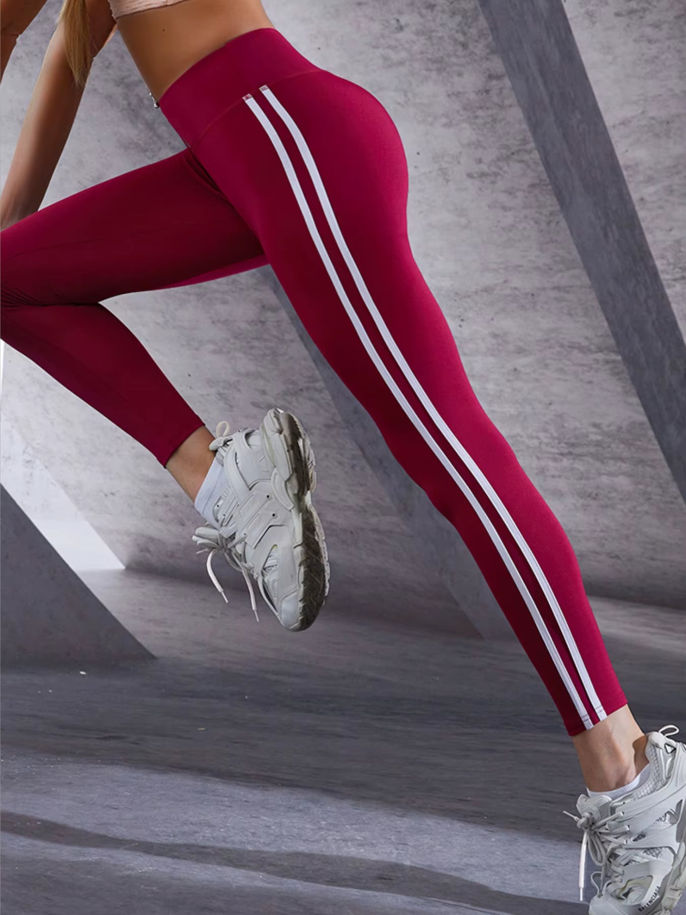 High Waist Yoga Leggings, Butt Lifting Leggings, Tummy Control Fitness Sports Pants, Women'S Activewear